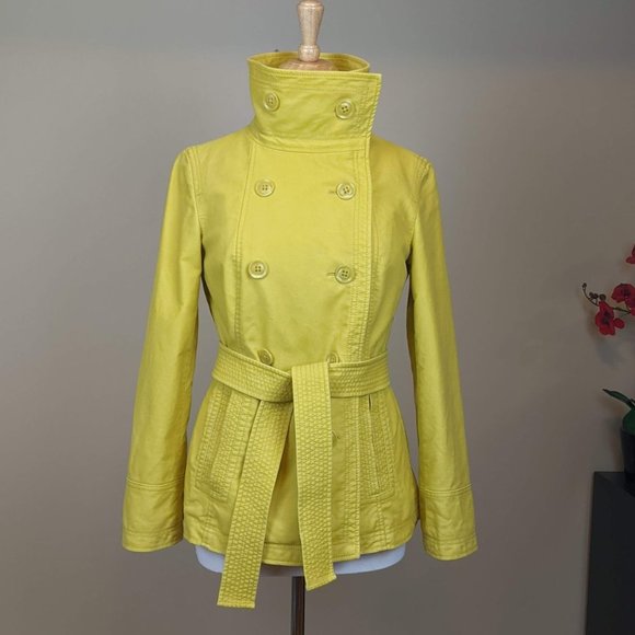 Gap Mustard Belted Jacket Size Small - Picture 13 of 17
